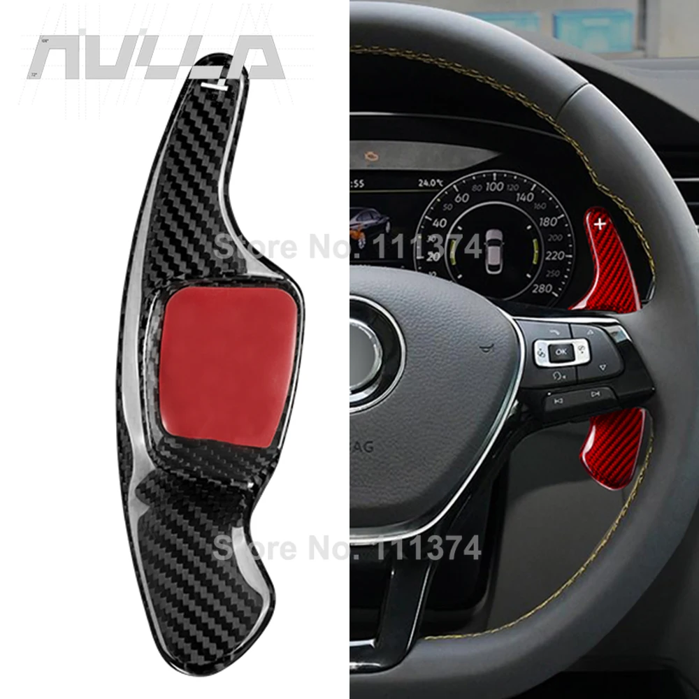 

Настоящие переключатели из углеродного волокна для Volkswagen Tiguan MK2 VW golf 7/8 Alltrack MK7/8 T-cross Passat B8 GTI R-line