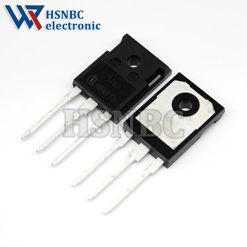 10PCS K75T60 IKW75N60T TO-247 75A 600V IGBT Power Transistor 100% New Original