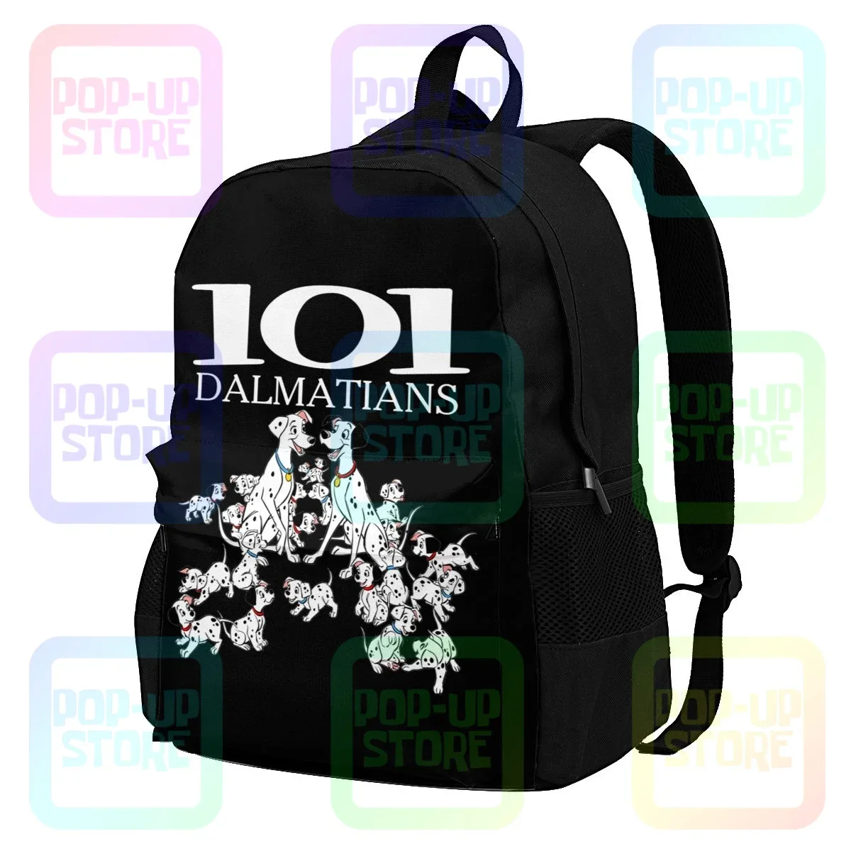 101 Dalmatians Fitted Jersey Large Capacity Backpack Vintage Art Print Sports Bag Riding Backpack