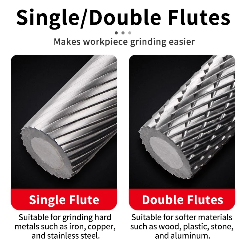 

Hard alloy type A rotary file internal grinding drill polishing reaming milling cutter tool