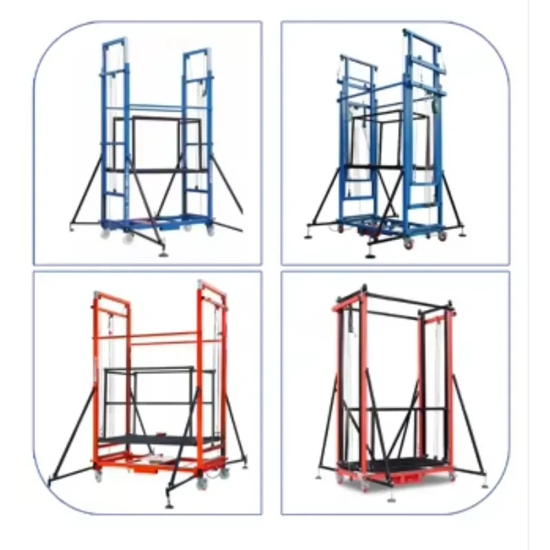 Remote control automatic 2-15 meters convenient folding lift hydraulic platform scaffolding electric