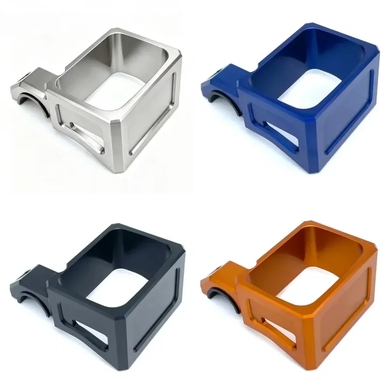 CNC Machining Snowmobile Parts Customized 6061 Aluminum Brake Reservoir Guard