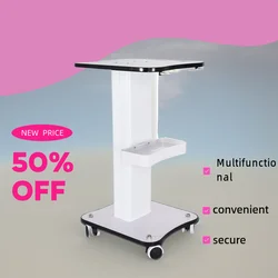 Dubbele Lagen Abs Salon Kar Met Handvat En 4 Wielen Beauty Trolley Stand Voor Kapperszaken Studio