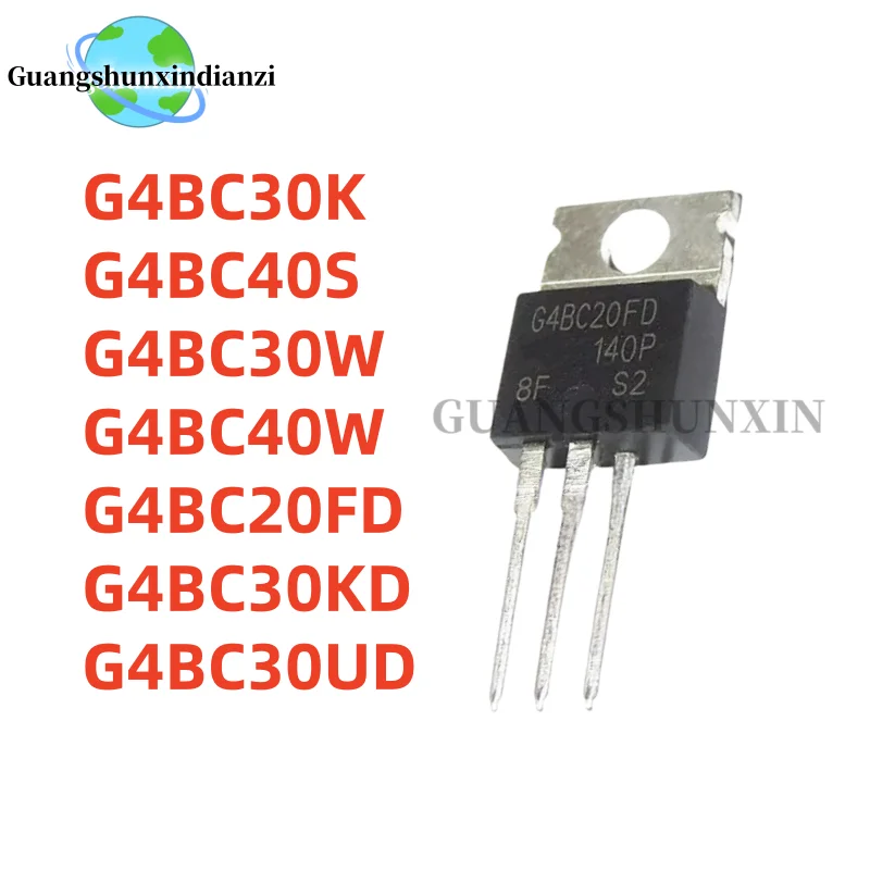 MOSFET G4BC20FD G4BC30W G4BC30KD G4BC30K G4BC30UD G4BC40S G4BC40W TO-220, 10 pièces, 100% neuf, meilleure qualité, en Stock