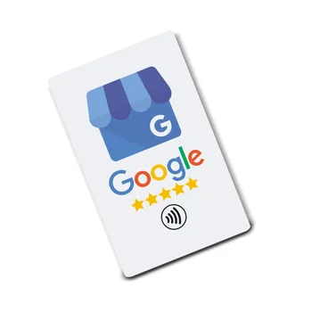 Google 리뷰가 포함된 NFC 카드 명함 Google 리뷰가 포함된 간단한 명함