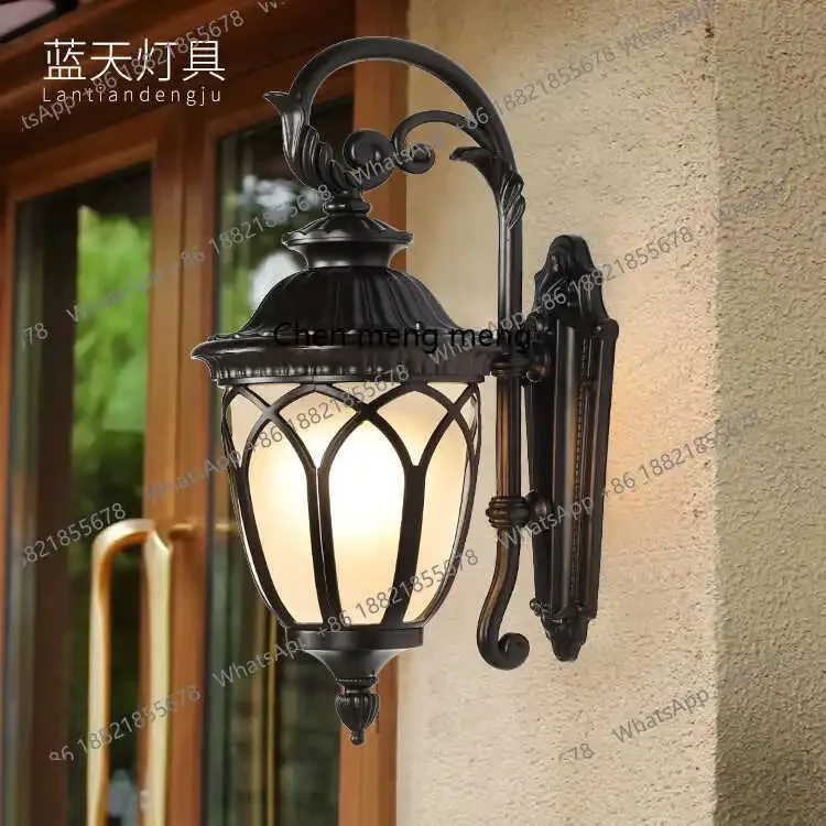 

Новое поступление, настенные светильники для виллы, сад, европейский алюминиевый забор, наружная стена, водонепроницаемая нержавеющая лампа, уличная терраса wa