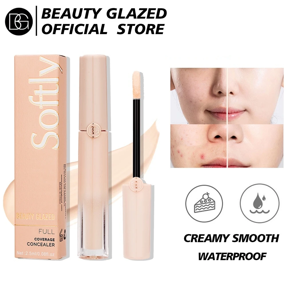 BEAUTY GLAZED Waterproof Acne Concealer Long Lasting Smooth Full Coverage Matte Natural Liquid Concealer Face Highlight