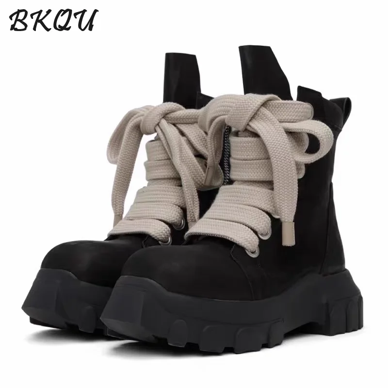 BKQU English-style High-Heeled Men's Chelsea Boots 2025 New Trend Model Suede Sanded Boots Stylish Style Autumn/Winter Insulated