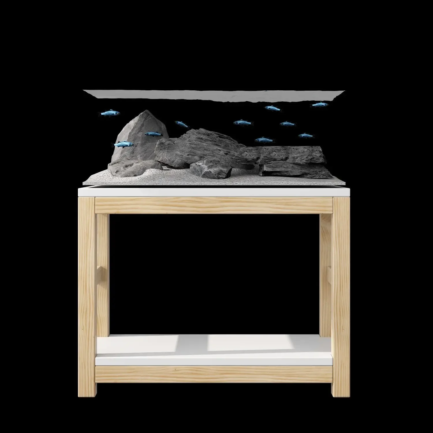 

Fashion Living Room Small And Medium Fish Tank Base Load-bearing Frame Fish Tank Cabinet