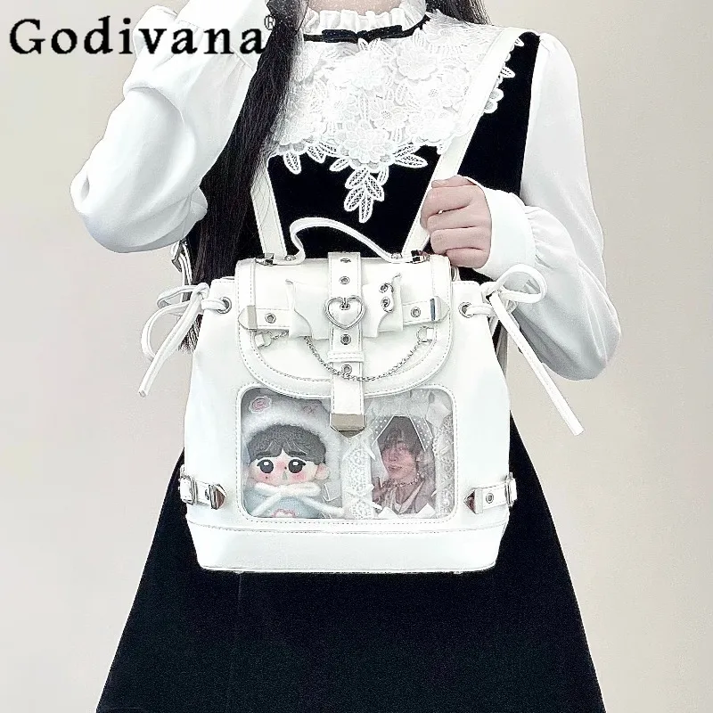 

Japanese Original Gothic Style Y2k Subculture Backpack Small Capacity Star Chasing Cute Baby Bag Cute Girl Pain Bag