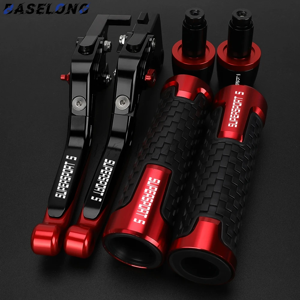For Ducati SuperSport 939 950 S SuperSport 939S 950S 2017-2018 Motorcycle Adjustable Clutch Brake Levers Handle Bar End Grip Cap - Detail 1