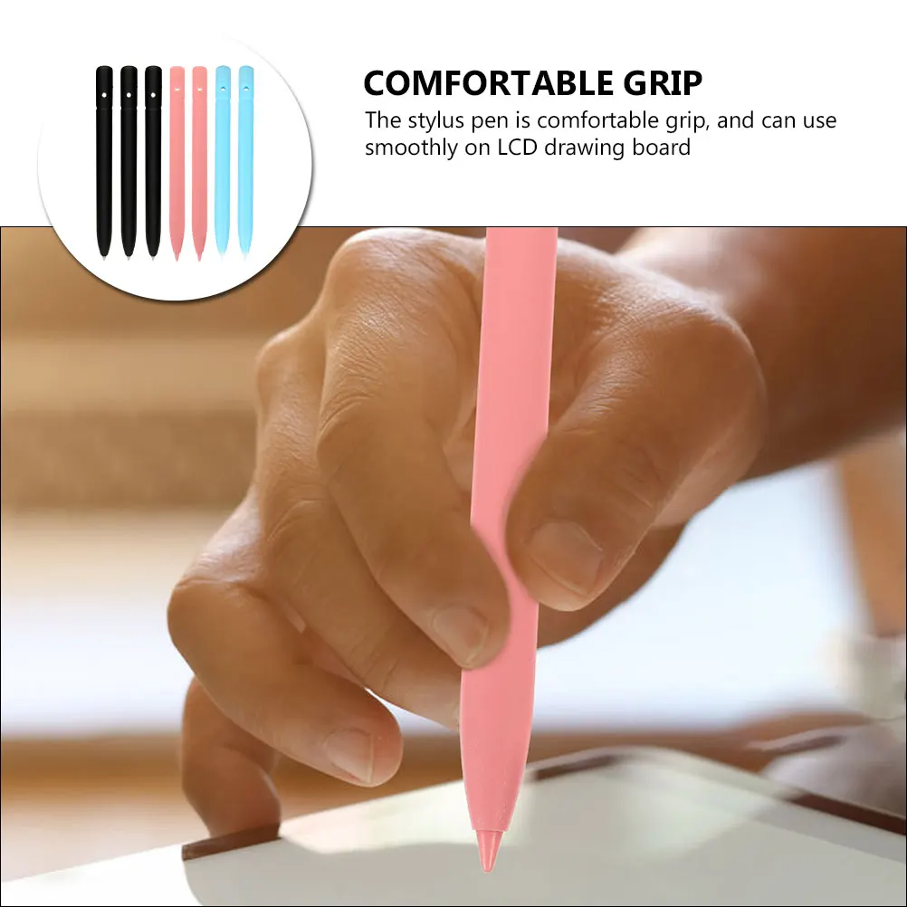 

7Pcs LCD Writing Tablet Stylus Pens Durable Plastic Stylus Pen for Touch Screens Drawing Note Taking Tablet Pen