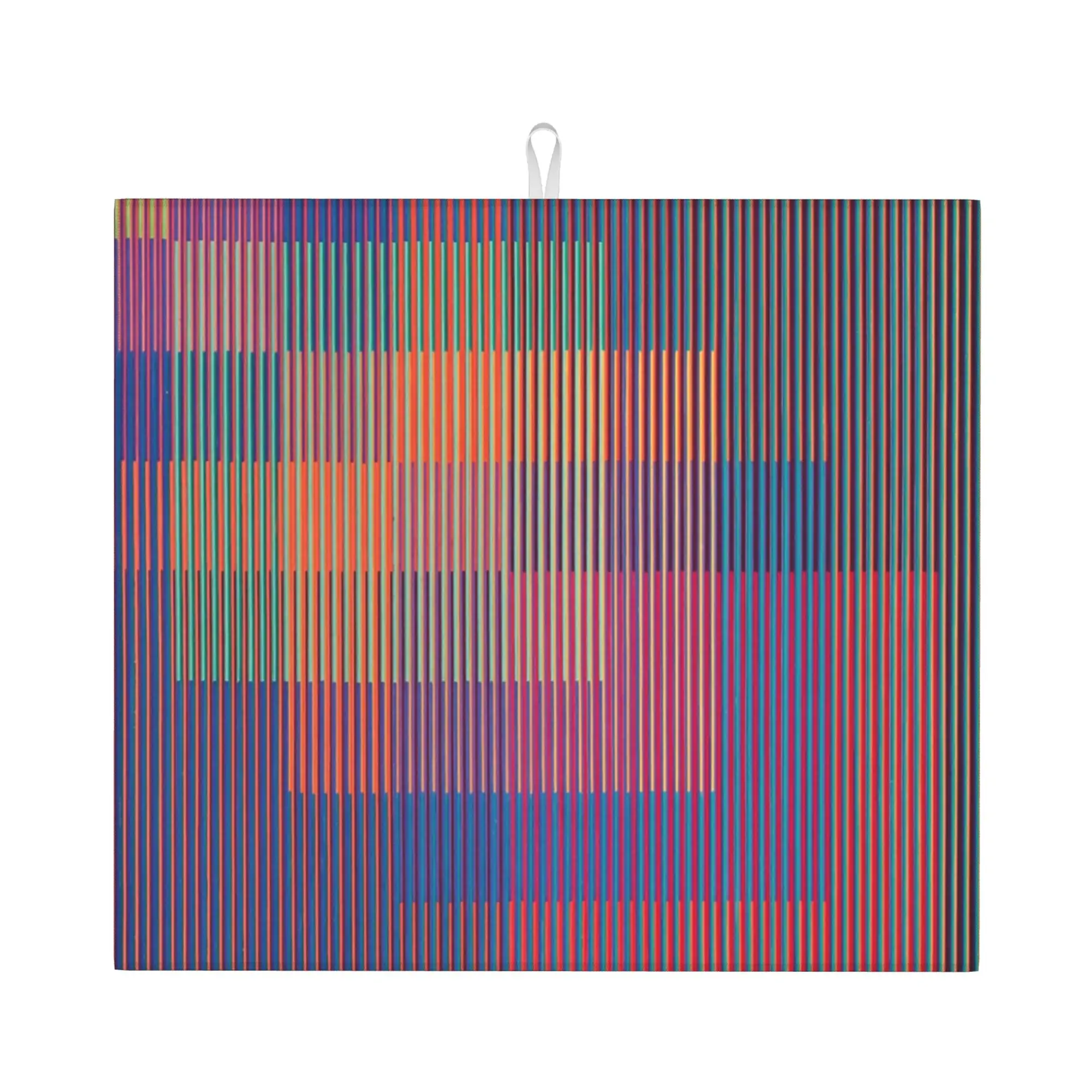Carlos Cruz Diez Non Slip Kitchen Counter Protector Mat Barware Tableware Reusable Physichromie Bathroom Drying Mat For Kitchen