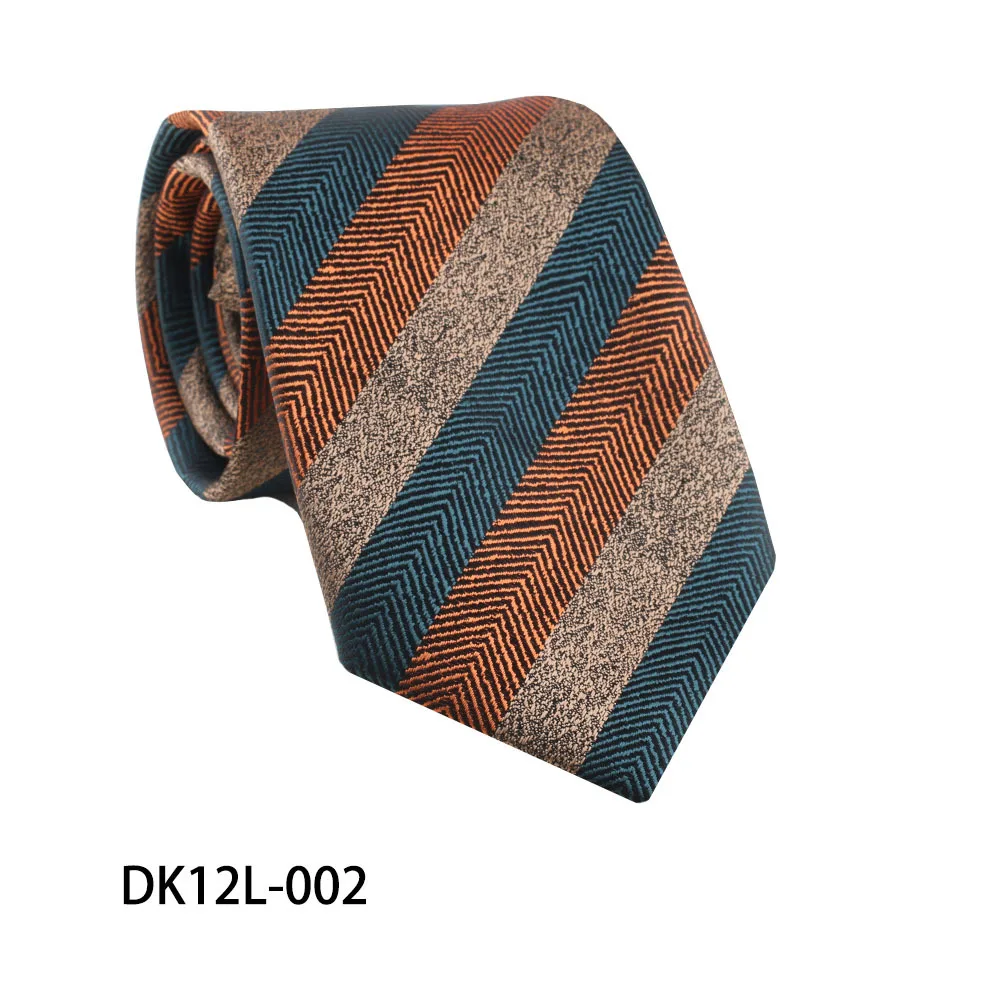 Corbatas grandes de 8CM para hombre, nuevo diseño, moda de negocios, corbatas a cuadros con puntos a rayas, vestido Formal de esmoquin, corbata profesional, 2024