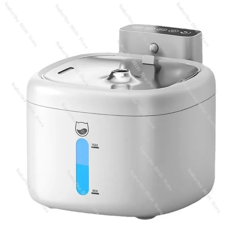 Smart Pet Water Fountain Automatic Wireless Circulating Filter Drinking Dispenser with Battery Sensor for Cat Dog