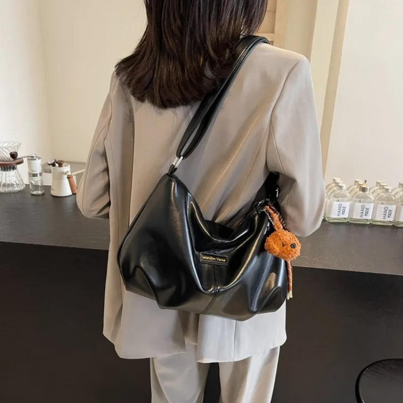 Minimalist Vintage Diaper Bag For Women Leather Handbag Crossbody Shoulder Messenger Purse Classic Tote