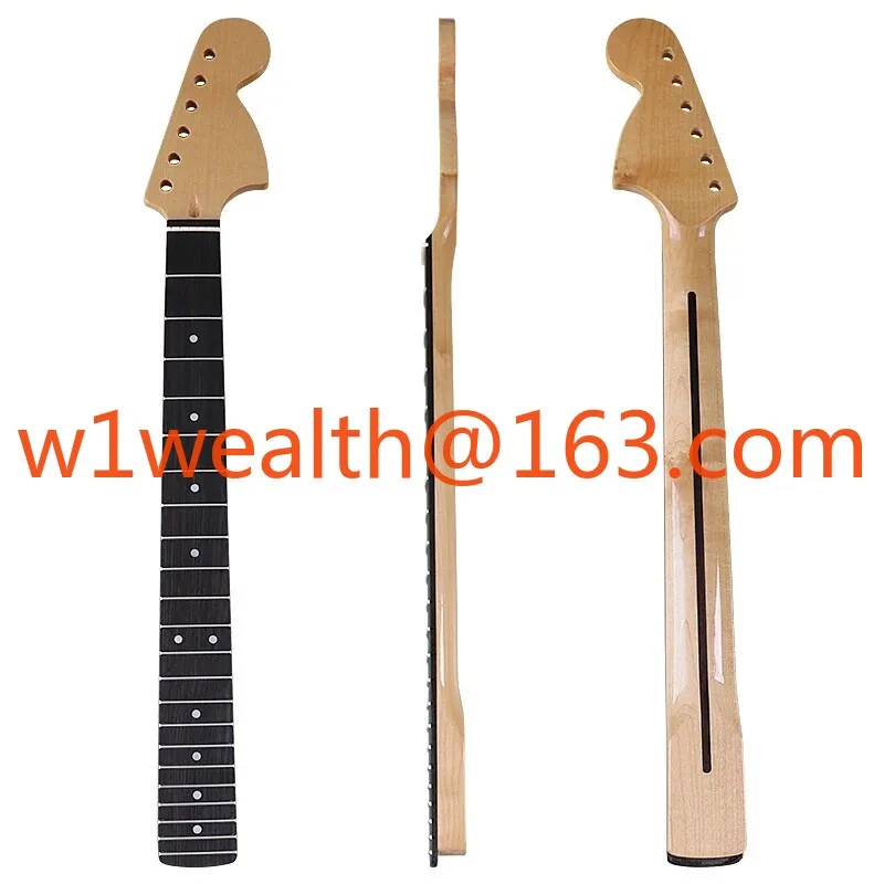 6-string 22-fret electric guitar neck with maple wood, large headstock neck, electric guitar neck, ST guitar glossy finish