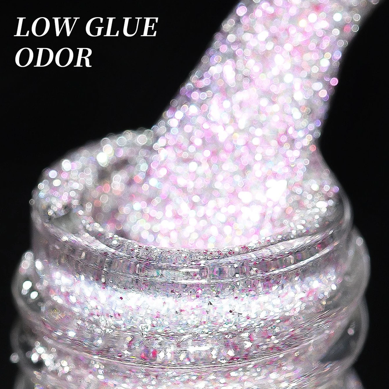 MIANEL 10ml 2026 Red Nail Reflective Glitter Gel Nail Polish Sliver Champagne Sparkling Sequin Nail Polish White Nails