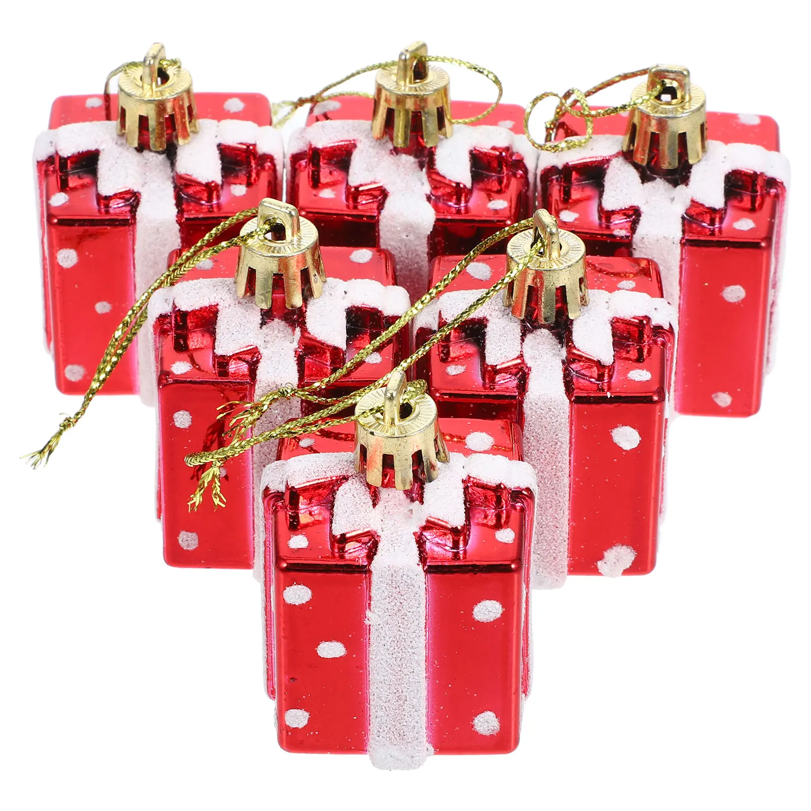 

6 Pcs Indoor Christmas Tree Decoration Pendant Miniature Adorable Tiny Miniatures