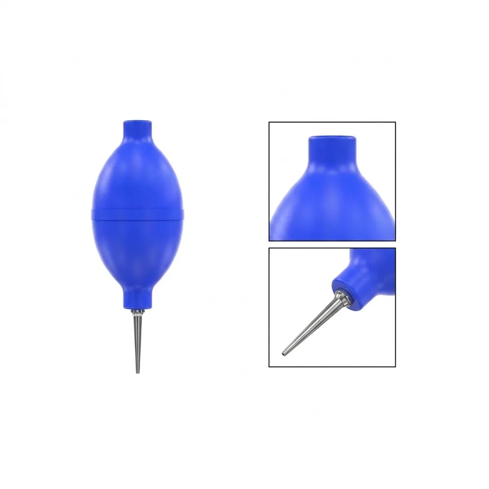High Elasticity Silicone Dust Blower Bulb for For mobile Phone Screen Camera Lens LCD Display For cleaning 160 x 56 mm Blue