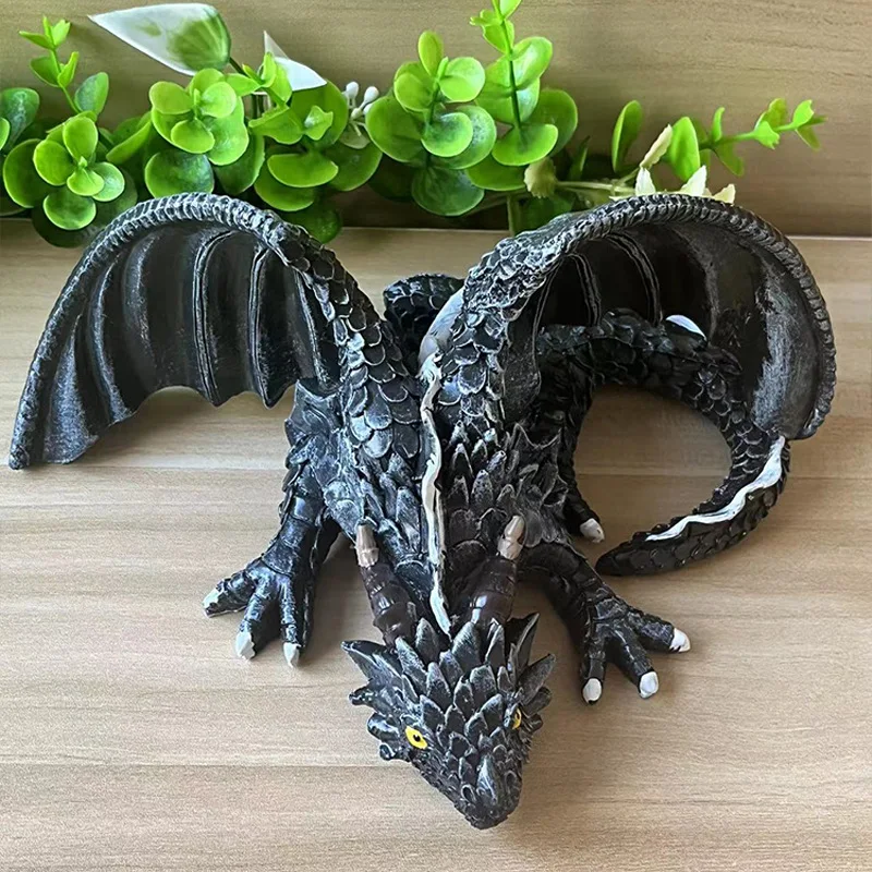 

Resin Decorations Spread Wings Large Wolong Sculpture Decoration Office Desktop Decoration Decoration Resin Crafts