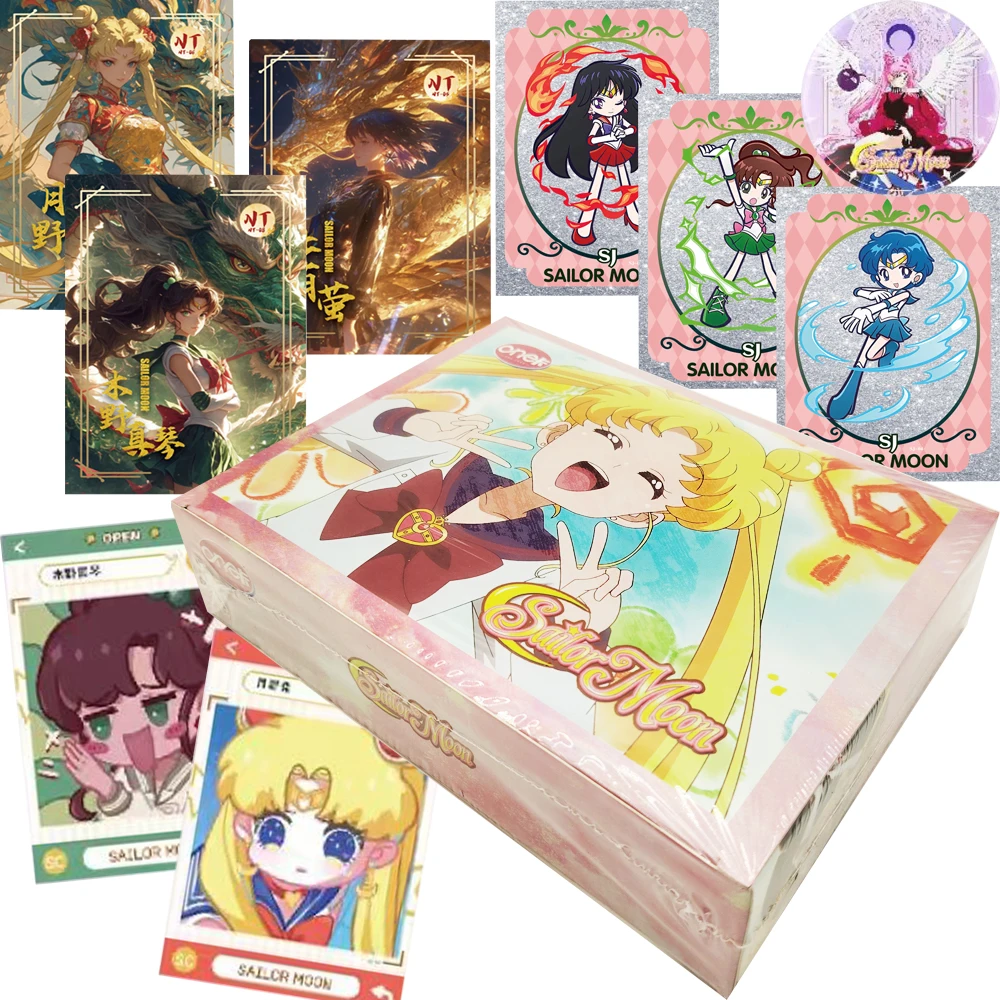 

Sailor Moon Collection Cards for Children Anime Classic Popular Character Magical Girl Hot Stamping Gold Cards Toys Hobbies Gift
