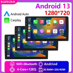 4core 2 Din Car Radio Android auto Carplay Android13 4G GPS Car Audio 7