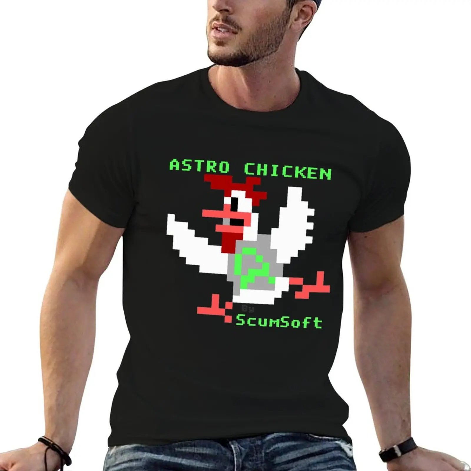 Astro Chicken by ScumSoft T-Shirt Plus Size Non-Shrink T-Shirt