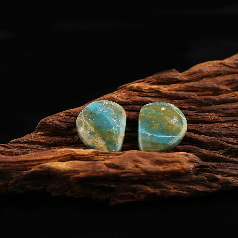 AAA+Artisan-Crafted Round Blue Opal Pendants Beads, Genuine Natural stones beads, Unique Stones for jewelry & DIY Earring Beads