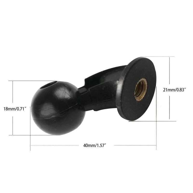 삼각대 용 1/4 인치 ~ 17mm 볼 헤드 어댑터 회전 Selfie 핸드 그립 볼 마운트-전화 패드 태블릿 홀더 커넥터