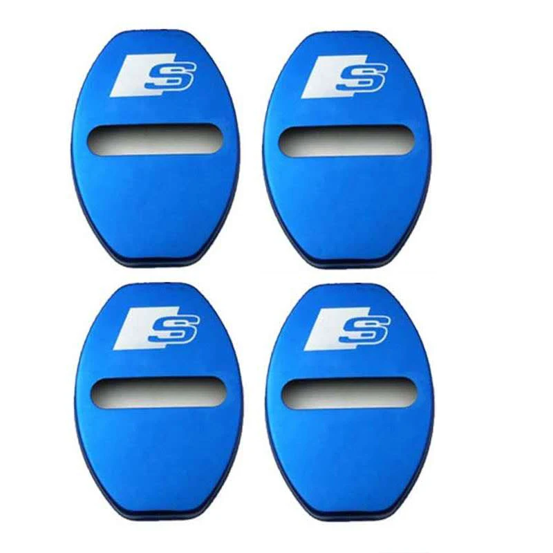 4PCS Pokrowiec na zamek samochodowy do Audi Sline A6 A4 A3 A7 A5 Q3 Q5L Q7 Q2 S4 S5 S6 S7 S8 TT RS3 RS4 RS5 RS6 TTS Akcesoria