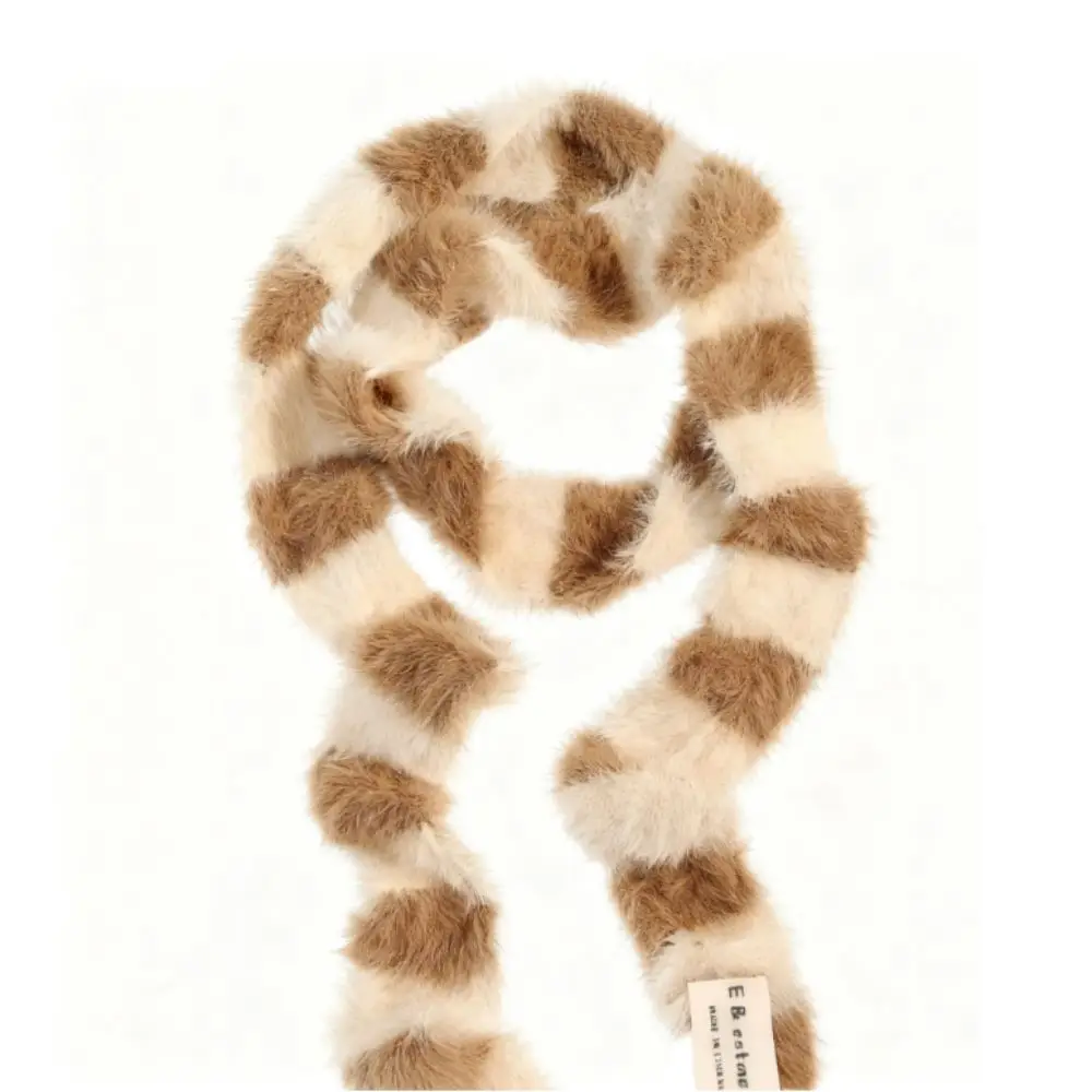 الكورية نمط محبوك Y2K فتاة شريط وشاح سليم الدافئة الرقبة الرقبة الأوشحة موضة الشارع الشهير رقيقة وشاح الملابس والاكسسوارات