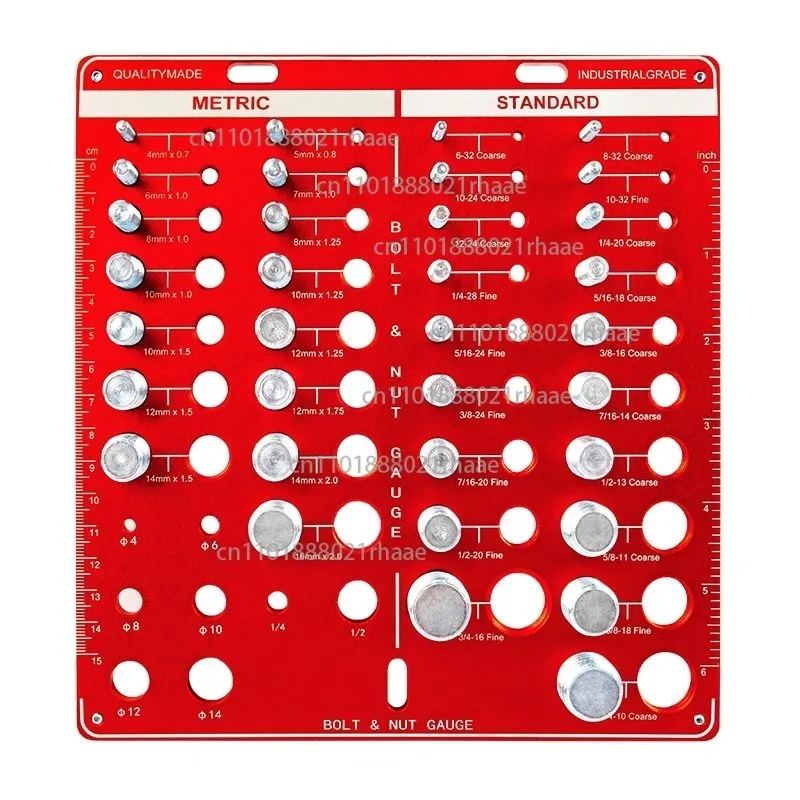 

Screw Nut Bolt Thread Inspector Measuring Gauge Gauge US Thread Inspection Gauge Tool Metric Imperial