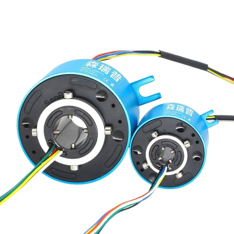 SENRING Through Bore Slip Ring 6/12/18 Wires 2/5/10A ID 5-60mm OD 22-130mm Electrical Rotary Joint