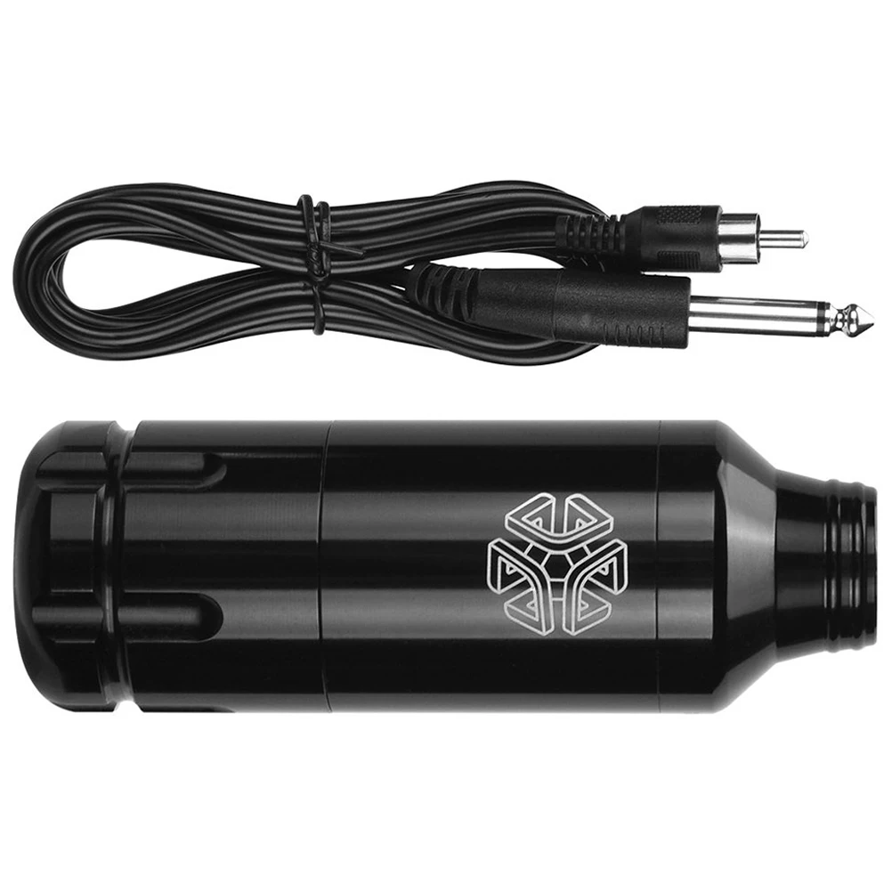 

Black Aluminum Rotary Tattoo Pen RCA Interface for Rotary Tattooing Pen Practical Tool