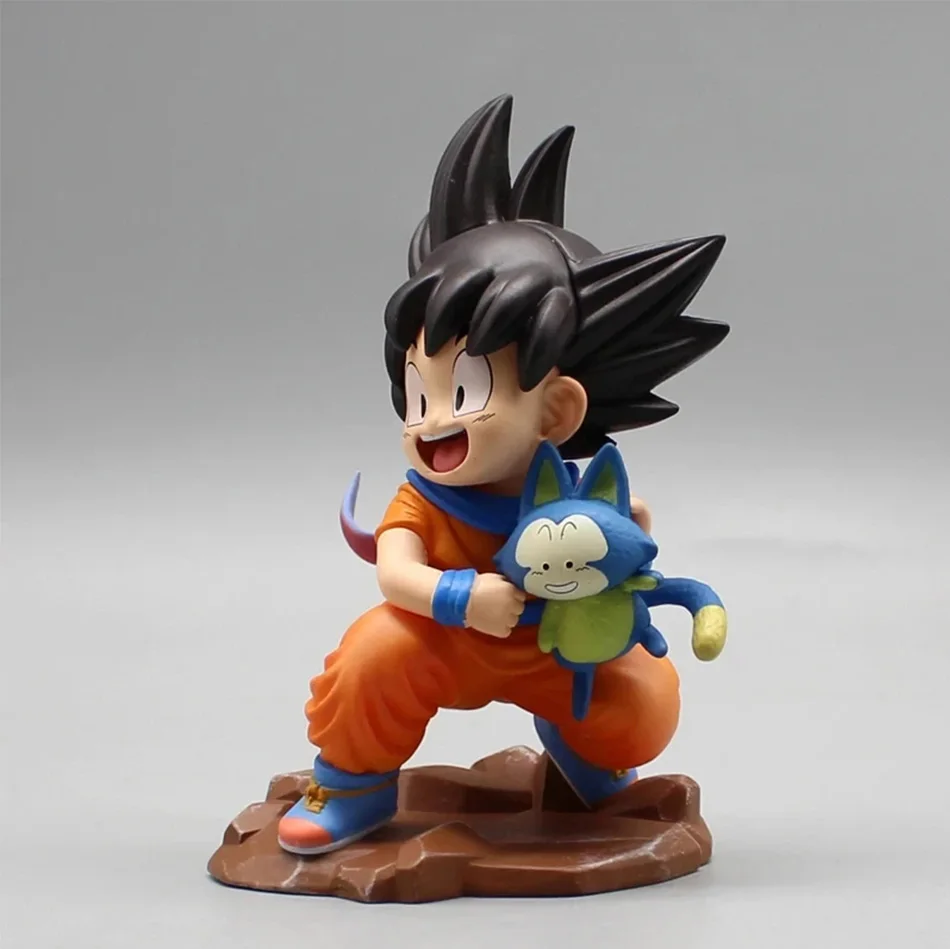 Figurines Goku 15cm Dragon Ball enfance Goku embrasser Pura série modèle PVC Collection décoration Statue GK cadeau de noël