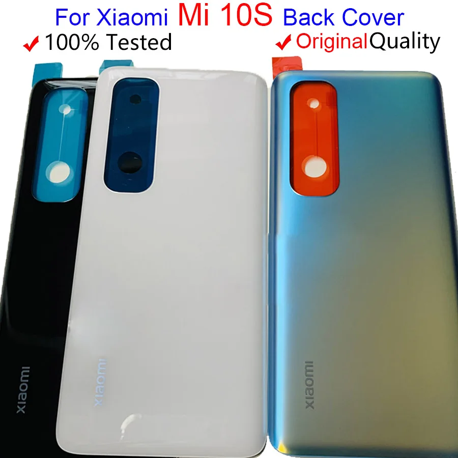 

15PCS Lots original good quality 6.67 inch for xiaomi 10s back housing battery cover case for mi 10s back housing Hong Xiamomi