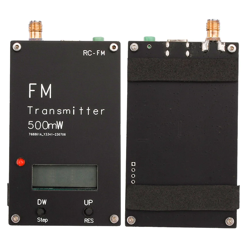 

2000M 0.5W FM Transmitter Frequency LED display Stereo Digital 76-108MHz for DSP Radio broadcast Campus Radio Station Receiver