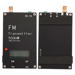 2000M 0.5W FM Transmitter Frequency LED display Stereo Digital 76-108MHz for DSP Radio broadcast Campus Radio Station Receiver