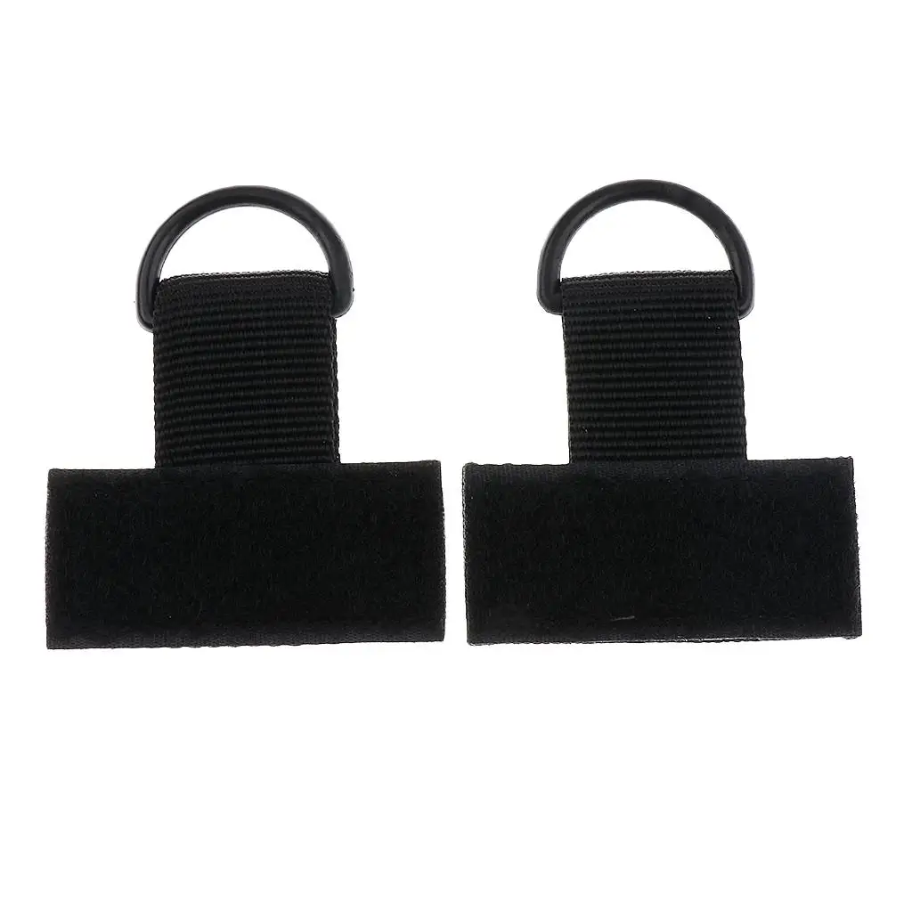 Nylon Webbing Buckle Strap Hook and Loop D Ring MOLLE Key Ring for Backpack Camping Mountaineering Setup