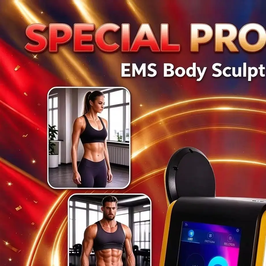11.11 Myoslim 7500W Body Sculpt HI-EMT Machine RF Sculpting Weight Loss Burning Fat Slimming Muscle Stimulation Equipment
