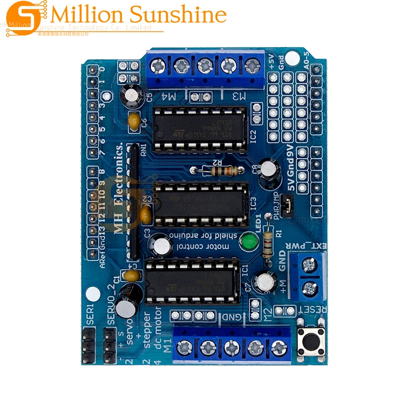 L293D Motor Drive Shield dual for Duemilanove, Motor drive expansion board