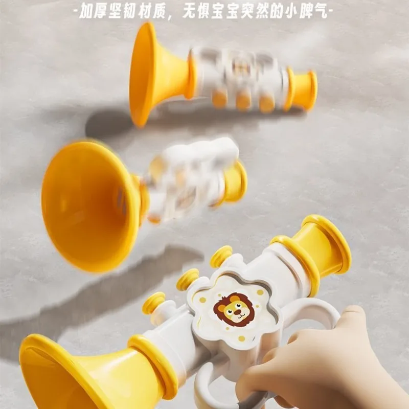 1Pc Mini Baby Trumpet Instrument Zabawki dla dzieci Wczesna zabawka edukacyjna Montessori Kolorowe instrumenty muzyczne Gry dla dzieci Prezent
