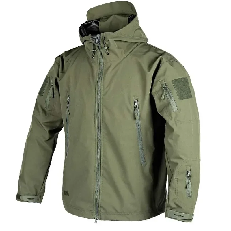 Summer Soft Shell Jackets Men Tactical Windproof Waterproof Jacket Men Clothing Wear Resistant Jackets Mens Hooded Coats