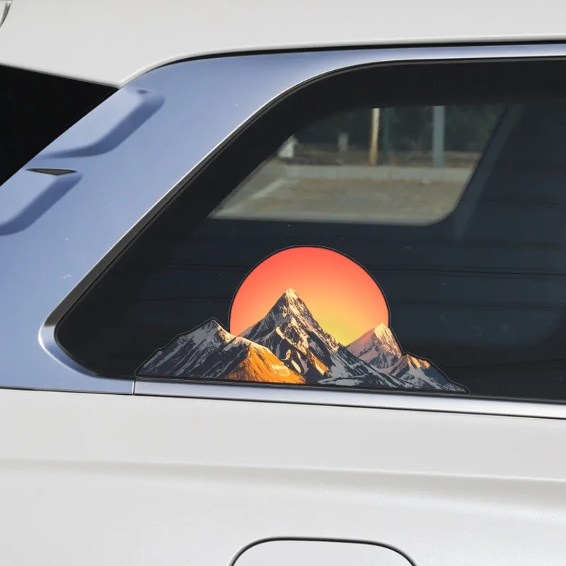 Naklejka na boczną szybę samochodu z motywem gór, głębinowego lasu i terenu terenowego, naklejka dekoracyjna, naklejka na samochód 4RUNNER, akcesoria zewnętrzne, naklejka samochodowa