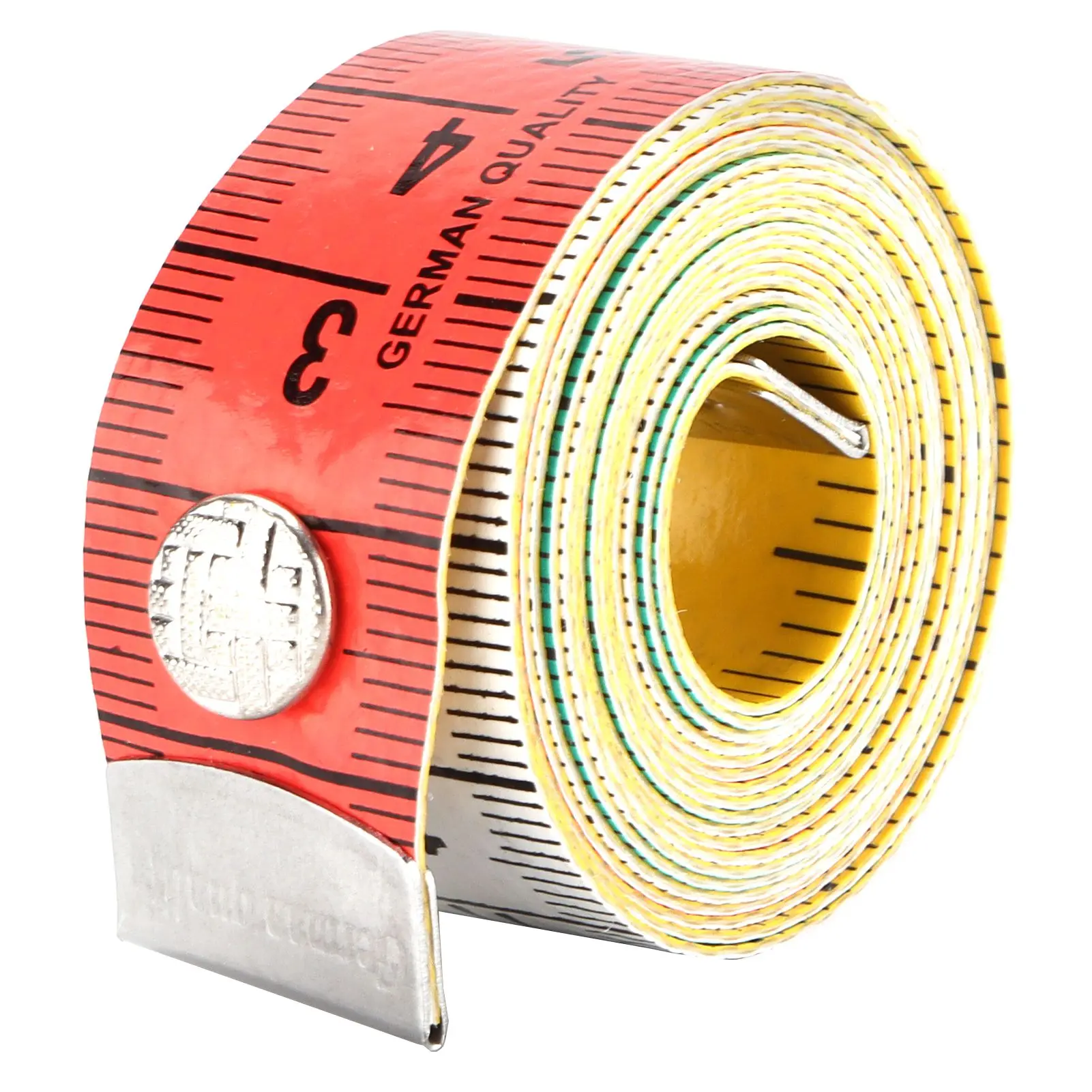 Soft Tape Measure Plastic Colored Concealed Buckle Ruler for Fabric Sewing Tailor Cloth Knitting