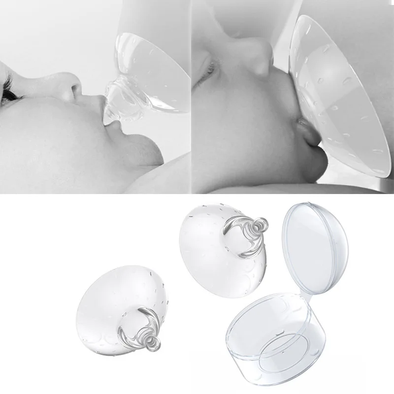 Breast Shield Nipple Protection Cover, Breastfeeding Auxiliary Nipple, Breastfeeding Head Paste Breastfeeding Anti-bite Artifact