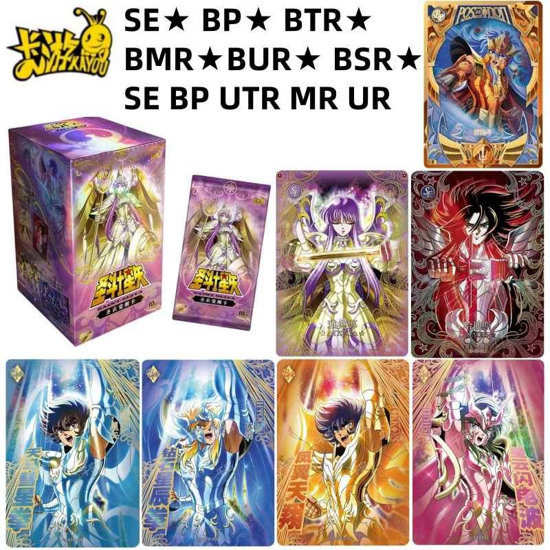 

KAYOU Saint Seiya Anime Card Awakening of the Holy Cloak BTR BMR BSR BURMilo Shura Rare Collectible Card Kids Boy Gift Toy