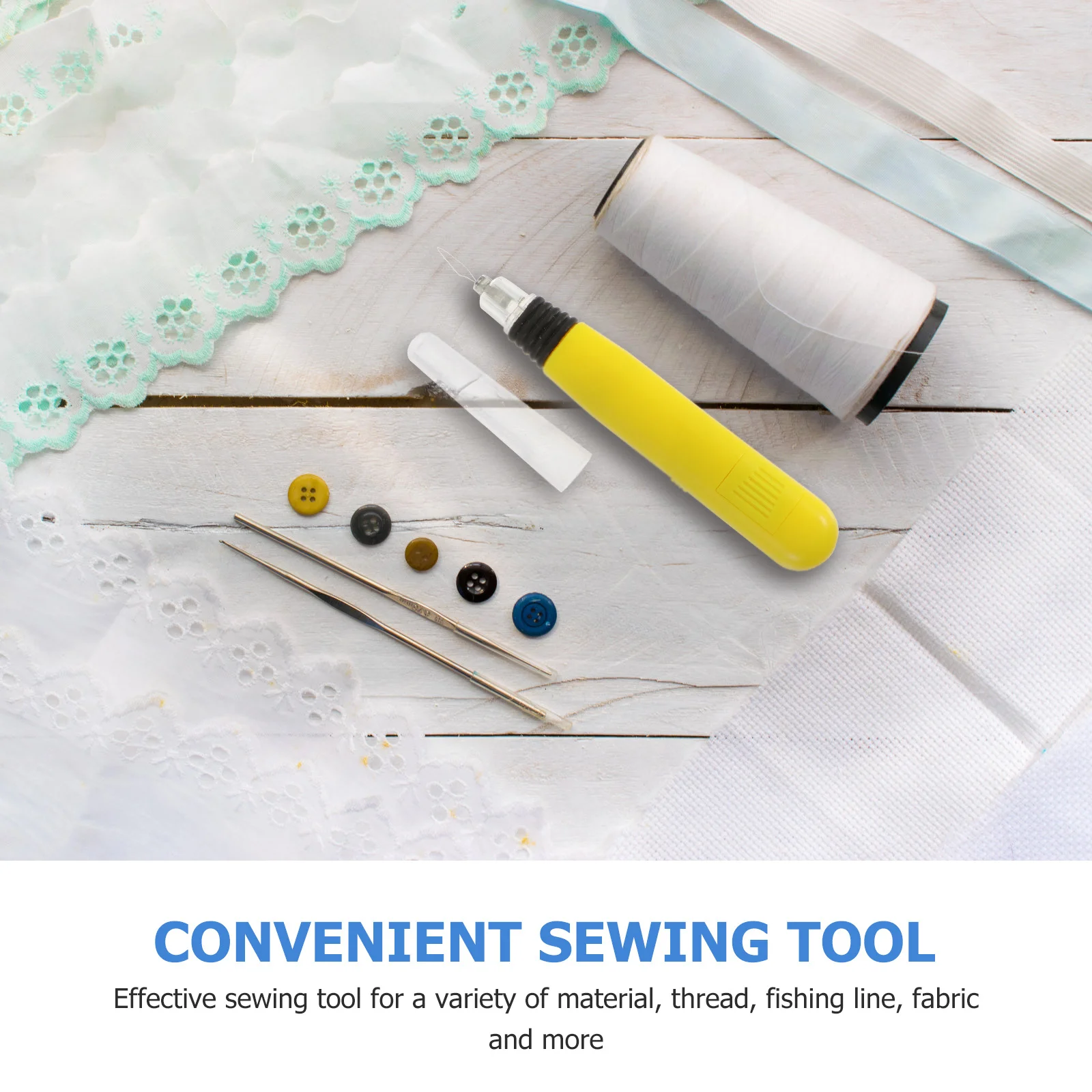 

LED Sewing Tool Luminous Threader Seam Ripper Ergonomic Design for Thread Fabric Fishing Line Craft LED Sewing Tool