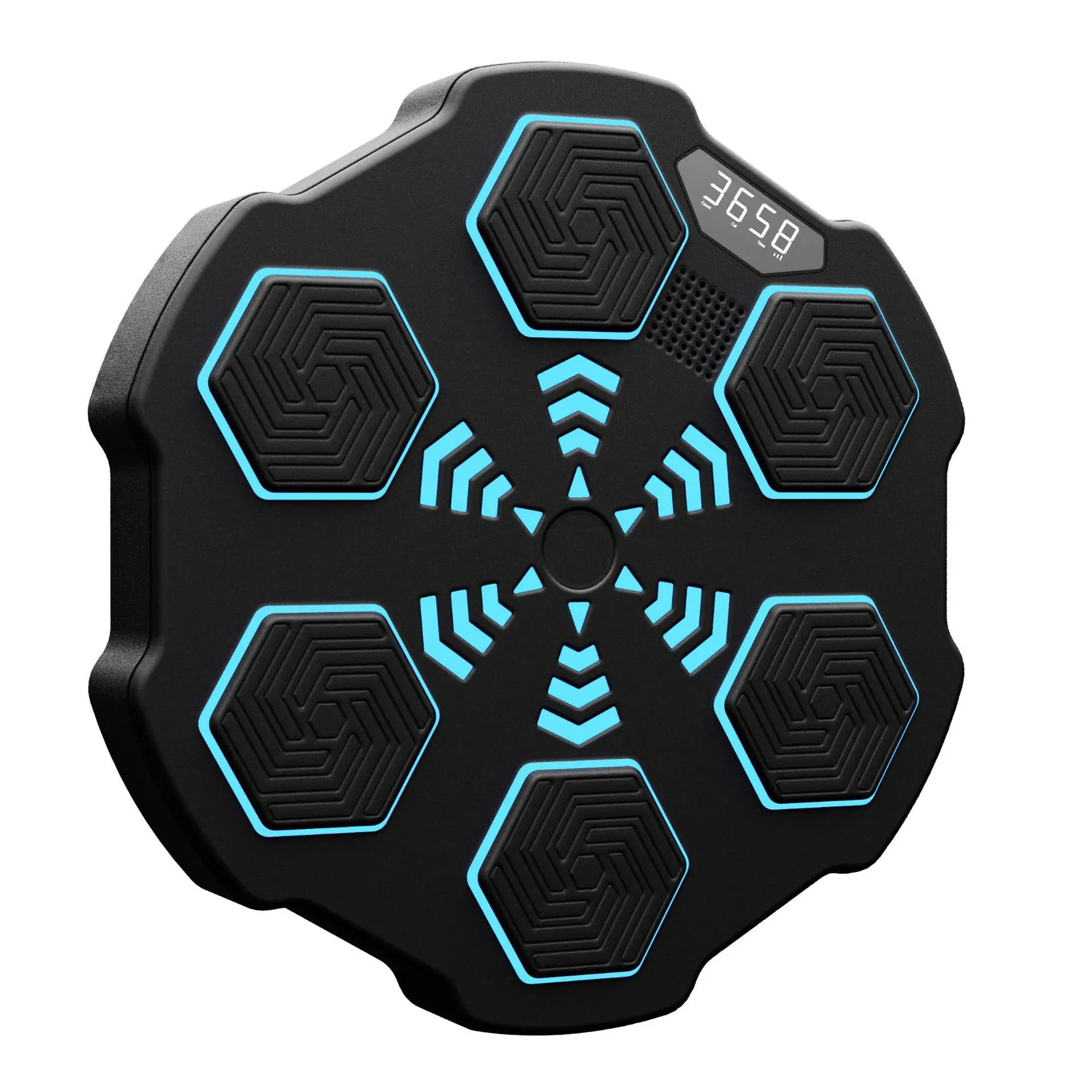 Smart Electronic Boxing Trainer Wall Mounted Bluetooth Music Target With Led Light Digital Display For Adult Home Gym Workout